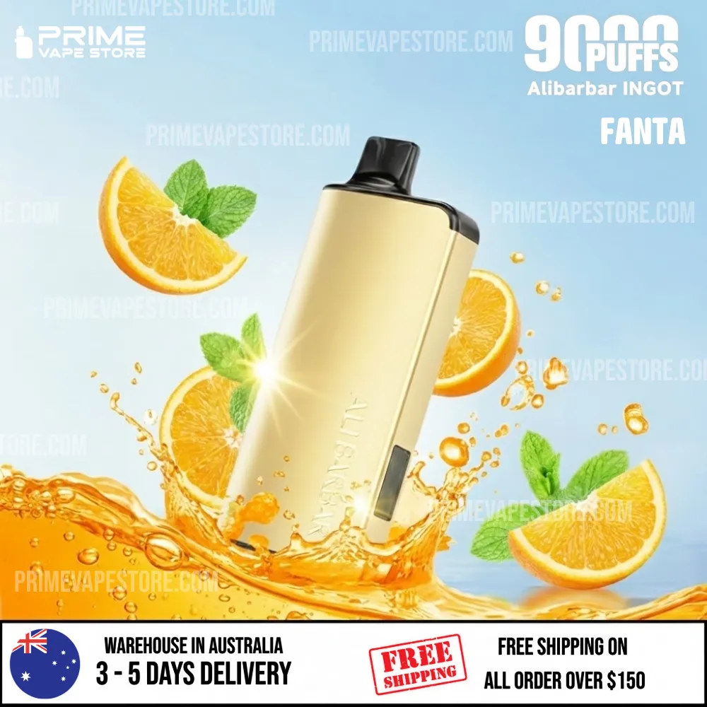 ALIBARBAR INGOT 9000 Puffs Fanta – California Sunset
