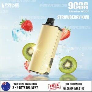 ALIBARBAR INGOT 9000 Puffs Strawberry Kiwi