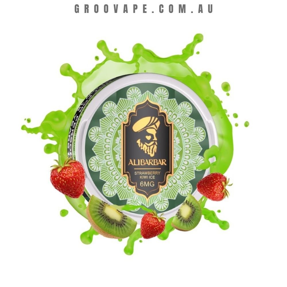 Strawberry Kiwi Ice – Alibarbar Nicotine Pouches – 6/12/24/36mg