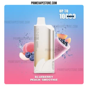 GROO Sunrise 10000 Puffs Blueberry Peach Smoothie