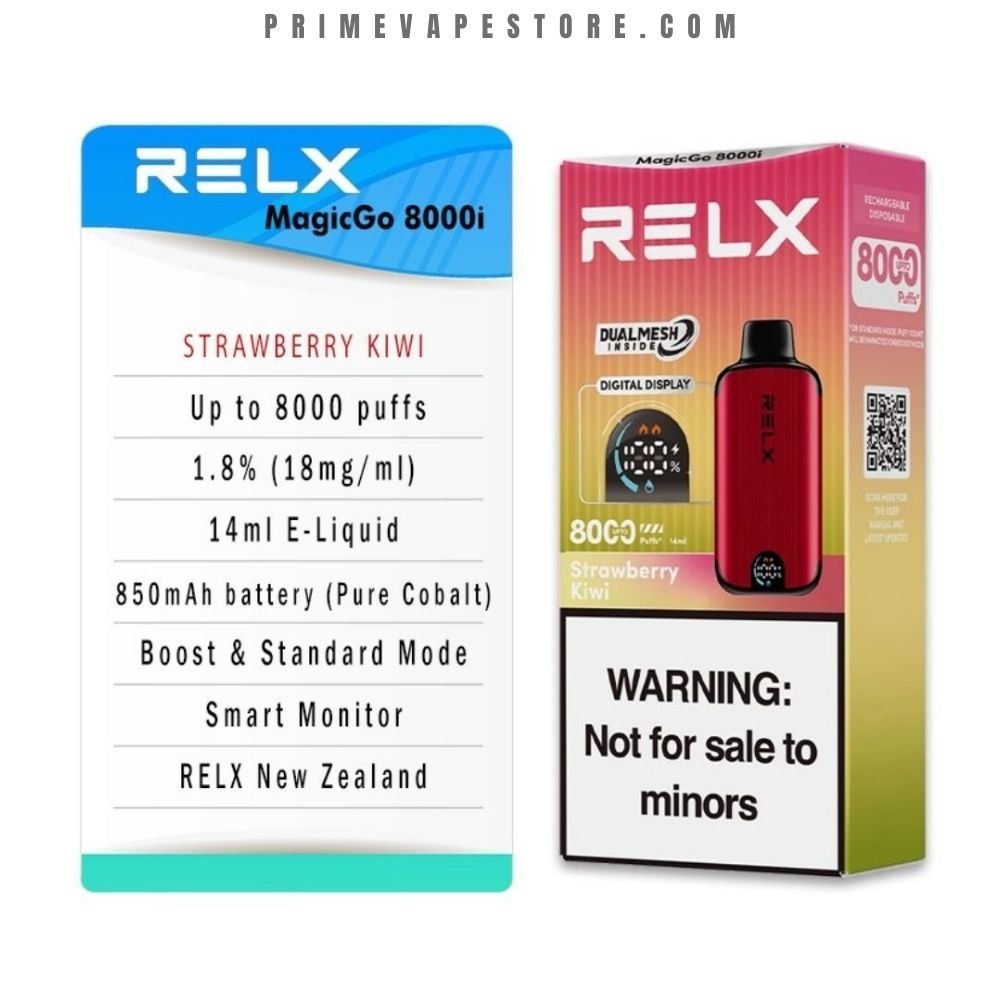 RELX MagicGo 8000 Puffs Strawberry Kiwi - Image 2